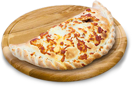 Pizza calzone à 7,50 € - jambon, champignons et œuf