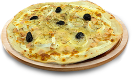 Pizza maya à 7,90 € - chèvre miel